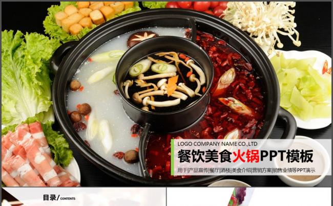 餐饮美食美味火锅宣传介绍PPT动态模板缩略图