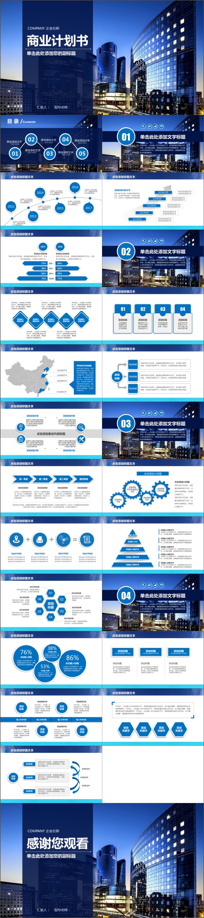 创业融资计划书营销策划商业计划书PPT模版