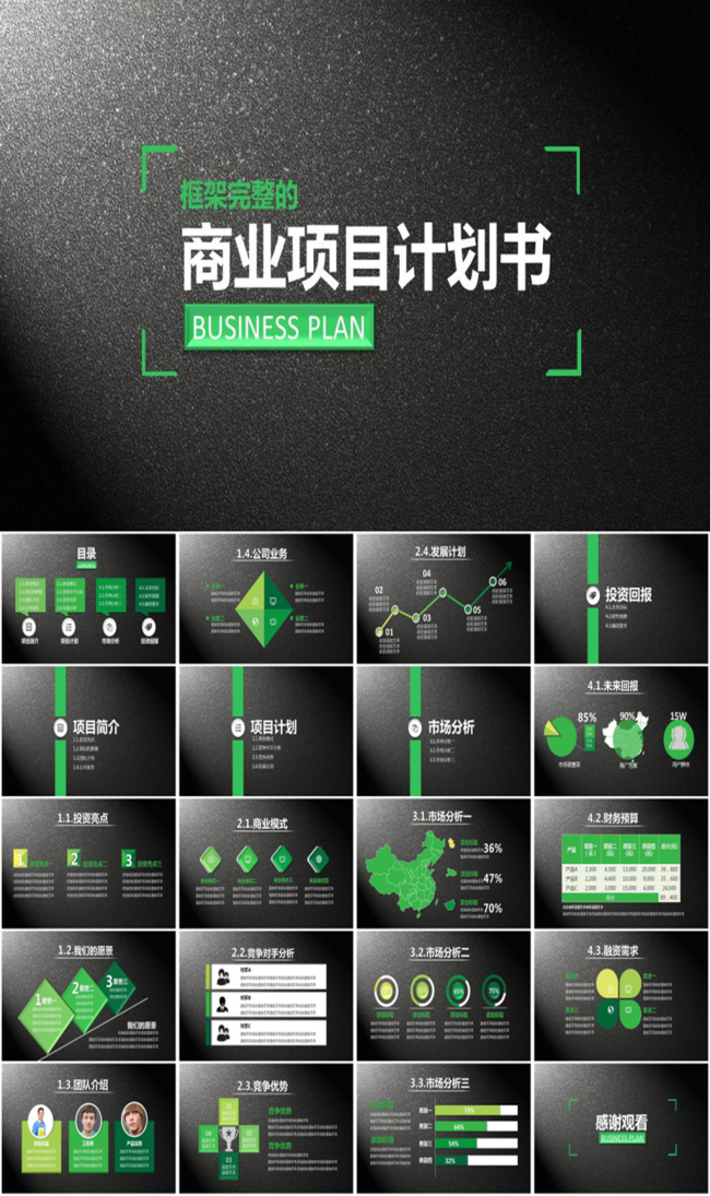 商业项目计划书PPT