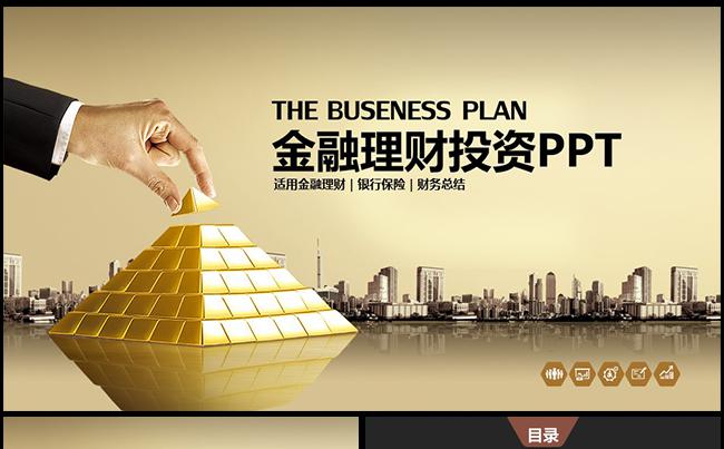 高端金融理财财务投资2017工作计划PPT缩略图