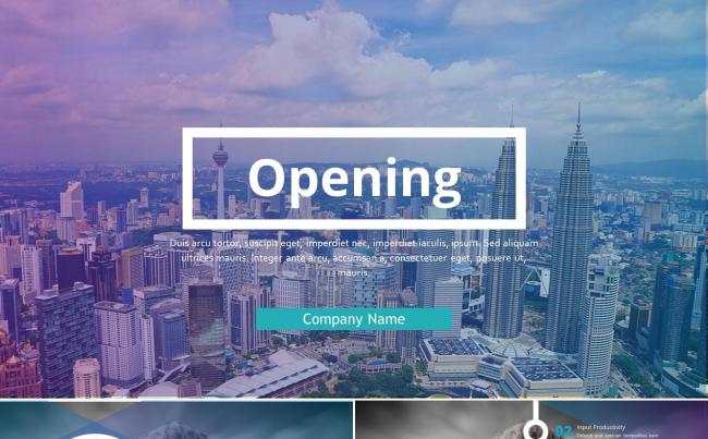 高端时尚欧美杂质风视觉ppt模板缩略图