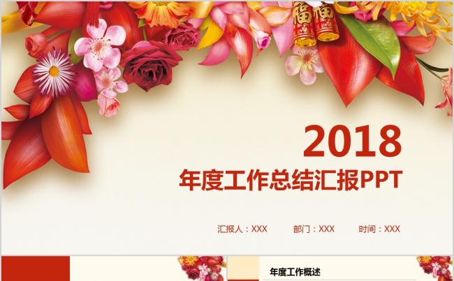 2018年年度工作总结汇报PPT缩略图