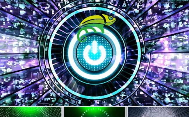 企业年会激光笔启动仪式倒计时动态PPT模版缩略图