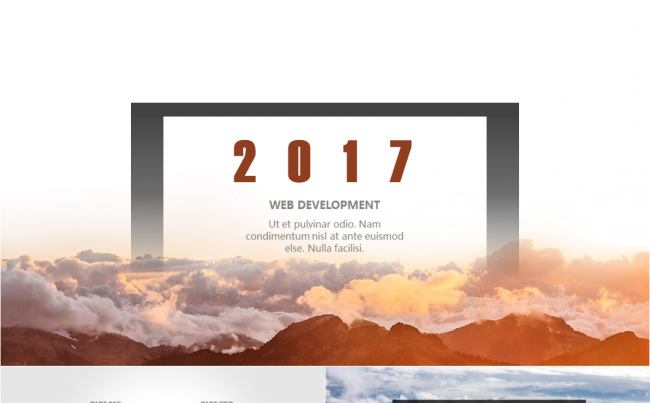 《山与海之歌》-2017商务互联网大气介绍宣传PPT模板缩略图