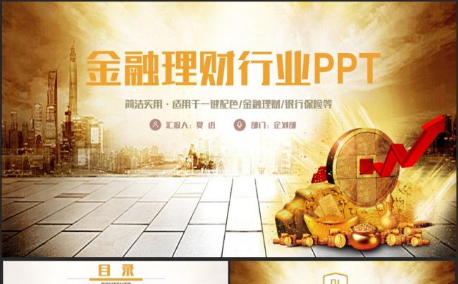 简洁时尚金融理财投资行业2017工作计划PPT缩略图