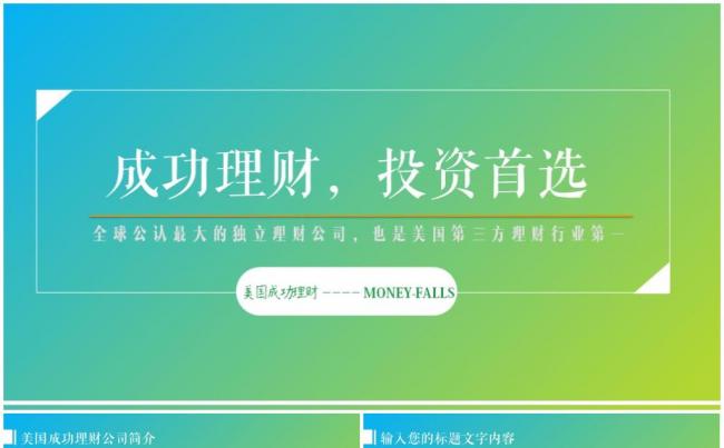 金融理财创业投资路演项目融资PPT模板缩略图