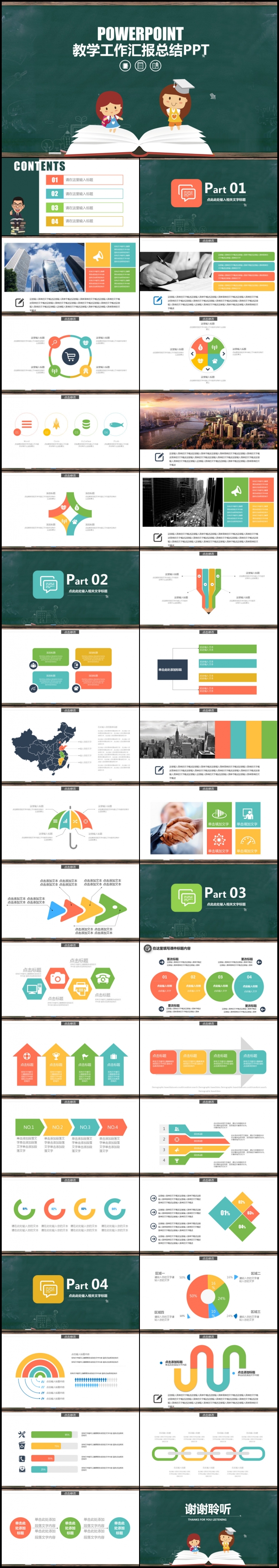 教育教学培训工作总结计划PPT