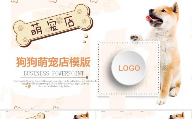 宠物美容宠物医院宠物店PPT模板缩略图