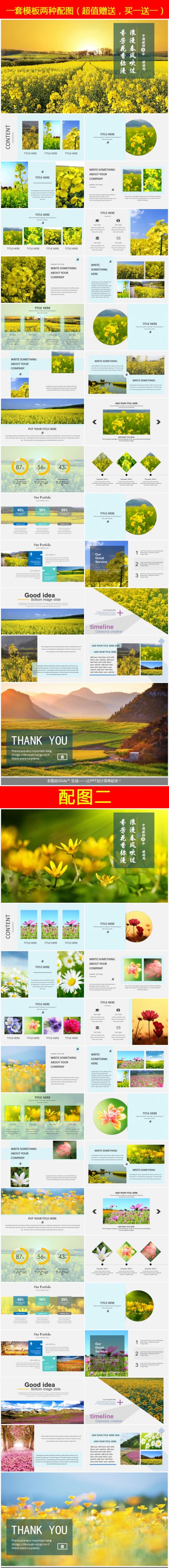 【买一送一】暖春踏青 生态旅游 花海 景区宣传 景点介绍