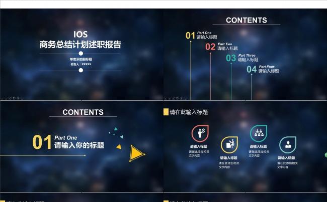 IOS商务总结计划述职报告PPT缩略图