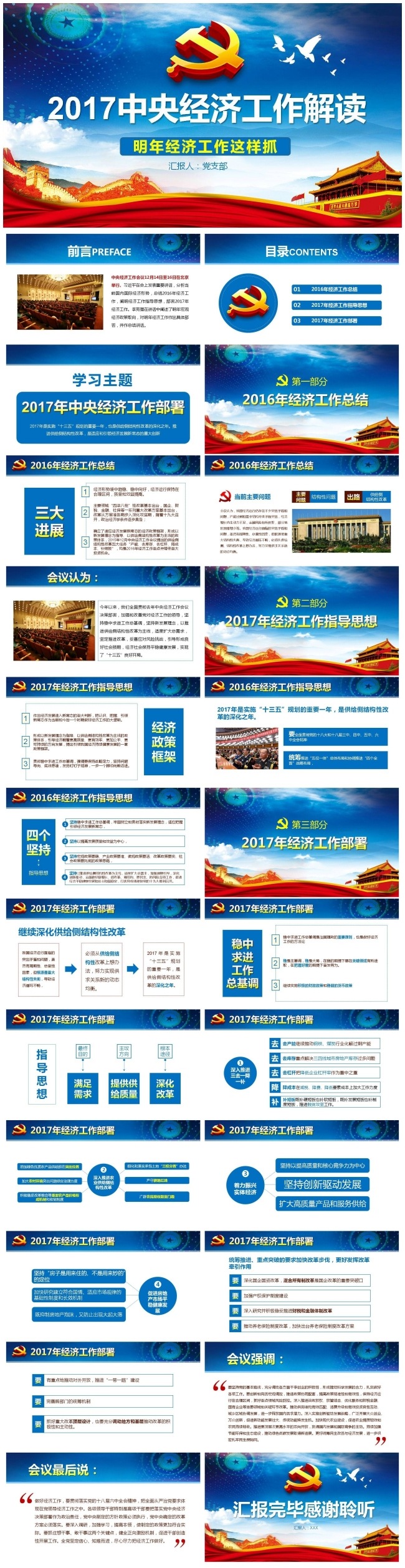 2017年中央经济工作会议部署全面解读模板