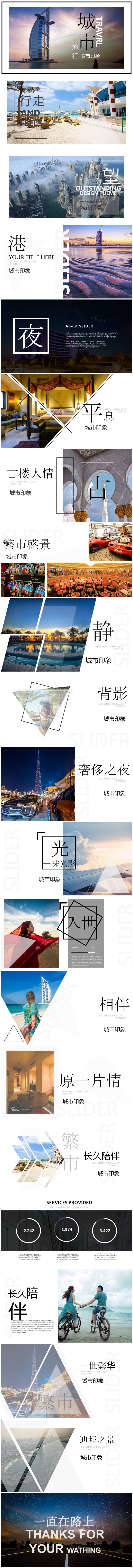 高端城市展示旅游相册企业宣传旅游