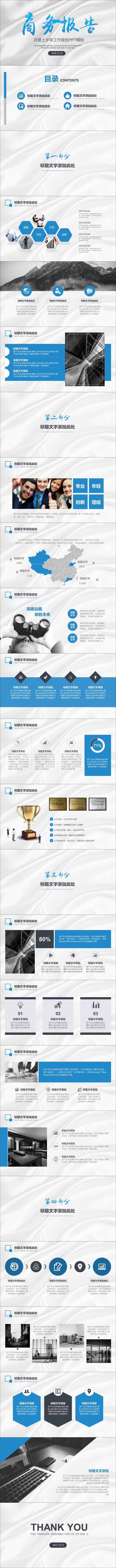 最新内容商务通用报告PPT模板下载
