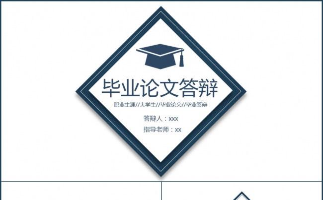 方框简约韩式毕业答辩毕业论文ppt模板缩略图