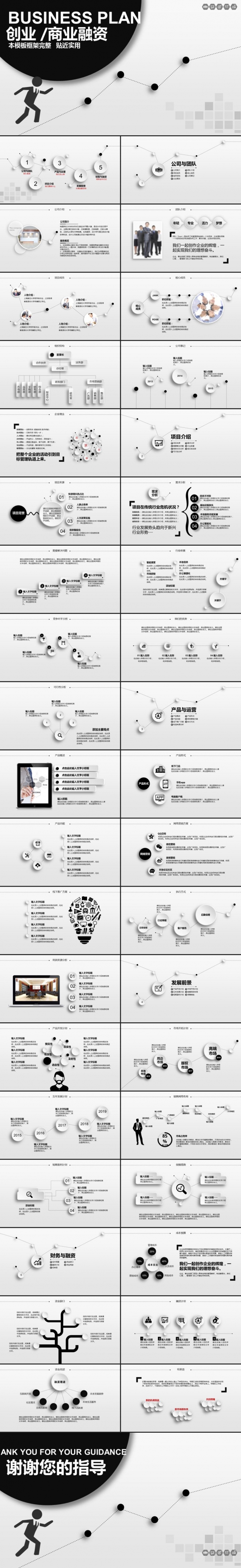 大气简约创业融资商业计划书公司宣传企业简介路演ppt模板