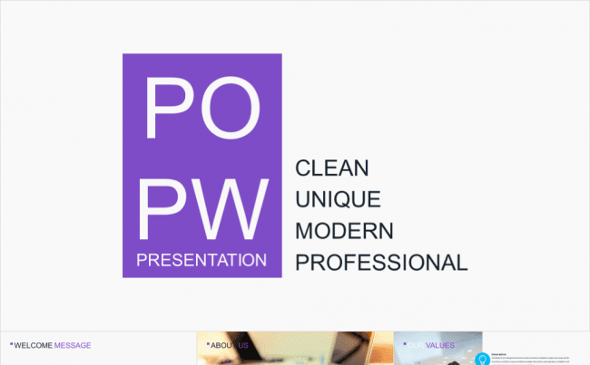 紫色小清新扁平行业通用PPT模板缩略图