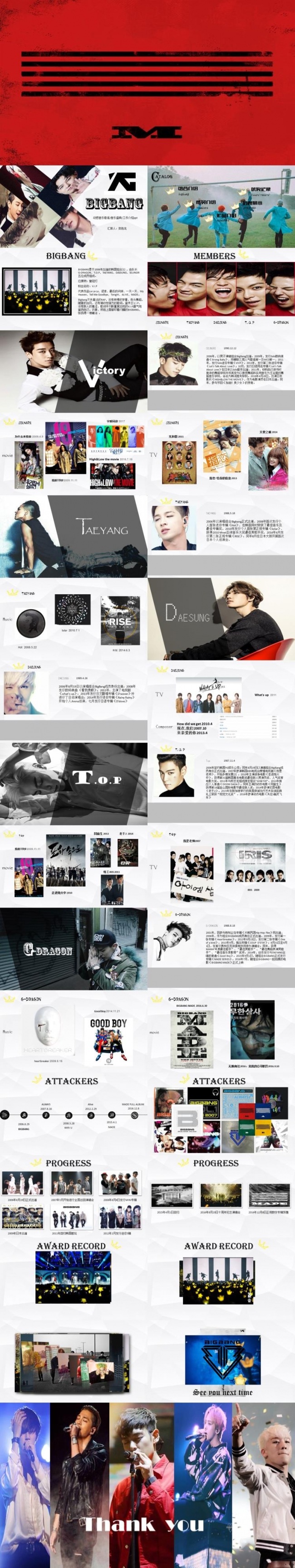 bigbang 音乐节音乐杂志图册音乐专辑人物介绍ppt模板