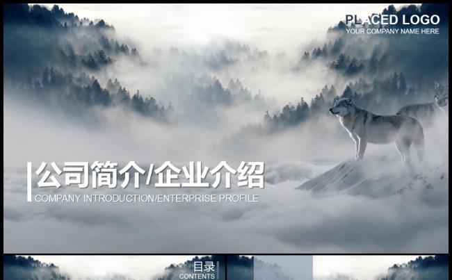 大气企业简介产品宣传总结汇报动态PPT模板缩略图