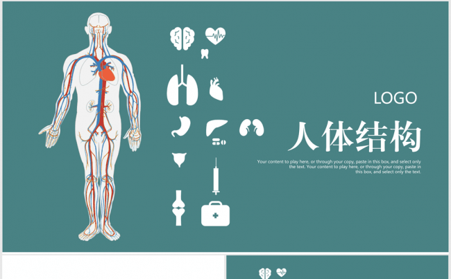 人体器官医疗医学科技ppt动态模板缩略图