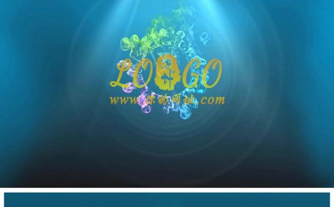 唯美烟雾水墨粒子Logo演绎企业片头动态PPT模板缩略图
