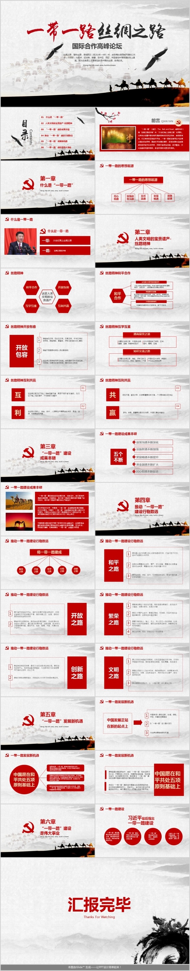 解读一带一路国际合作高峰论坛PPT含内容