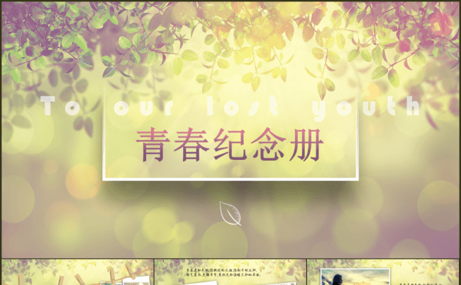 青春纪念册致青春缩略图