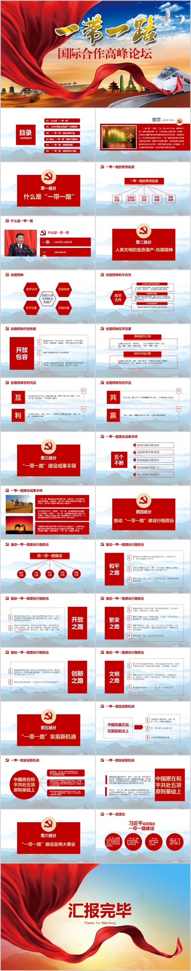 解读一带一路国际合作高峰论坛PPT含内容