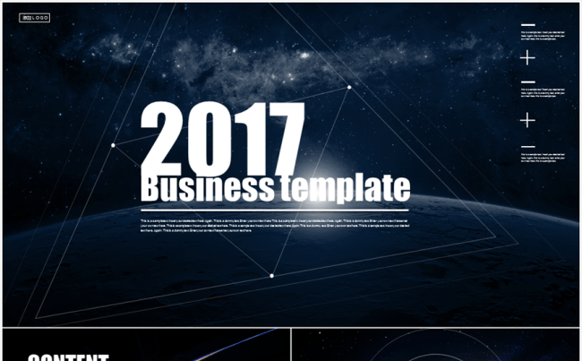 星球风格总结PPT模板2017工作计划缩略图