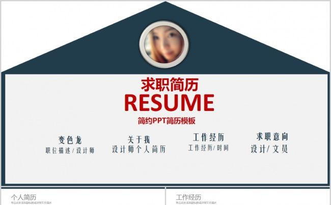 【精品PPT】通用简约求职简历竞聘模版缩略图