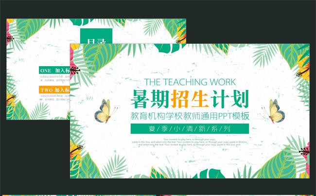 教育机构暑期招生计划PPT模板缩略图