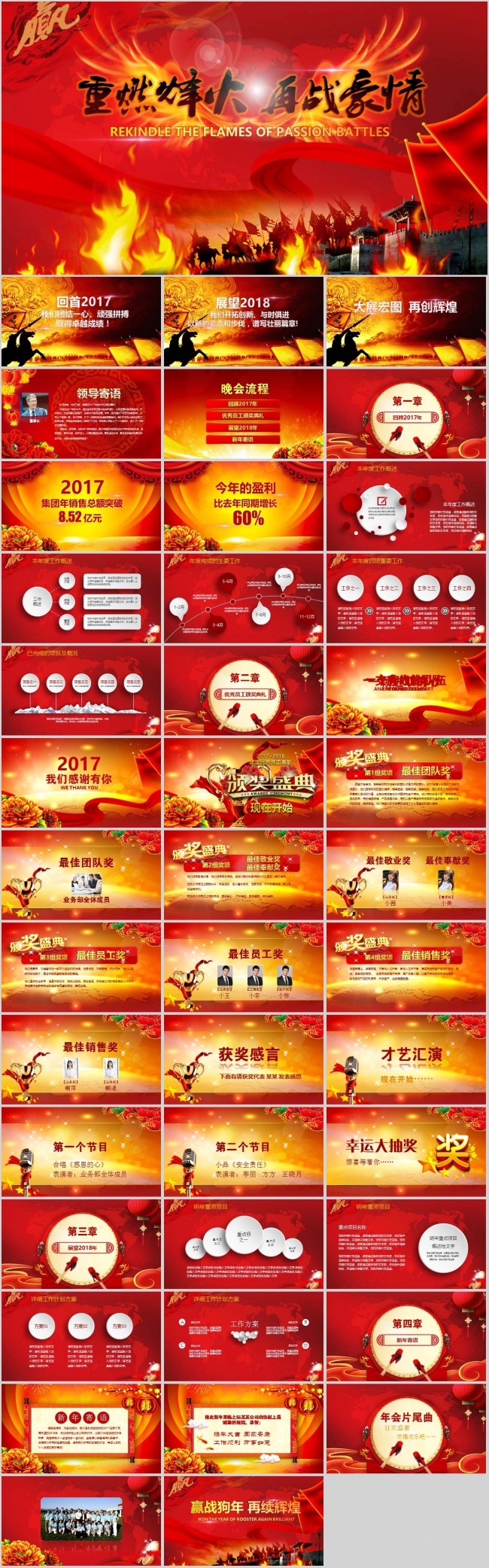 公司企业年会晚会颁奖典礼通用PPT