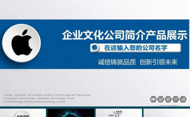 时尚大气企业文化宣传公司简介PPT模板缩略图