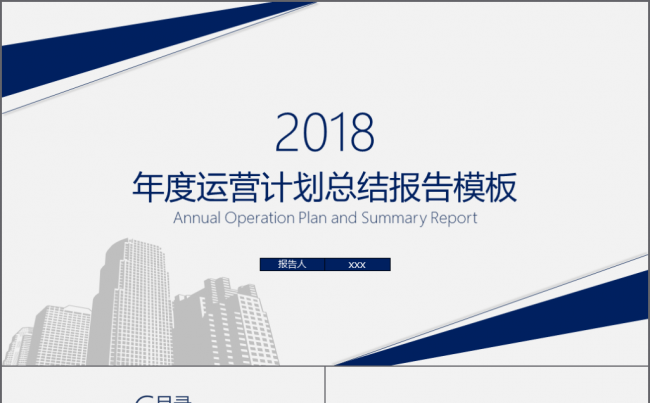 【境海】商务简约2018年度运营工作总结报告PPT模板缩略图