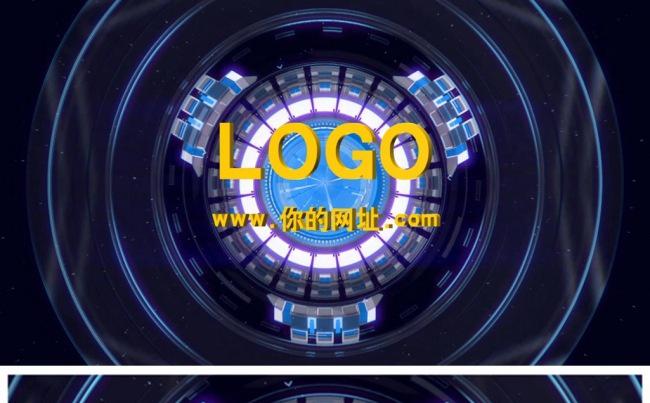 炫酷未来高科技企业logo演绎片头动态PPT模板缩略图