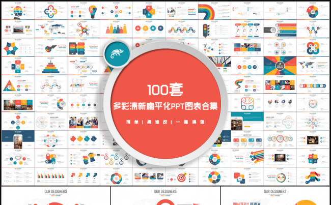 100套年终总结工作汇报咨询策划商务PPT图表缩略图