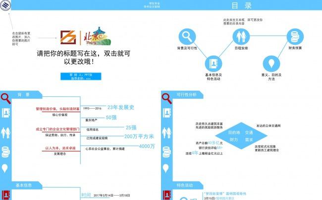 商务、个人毕业论文答辩缩略图