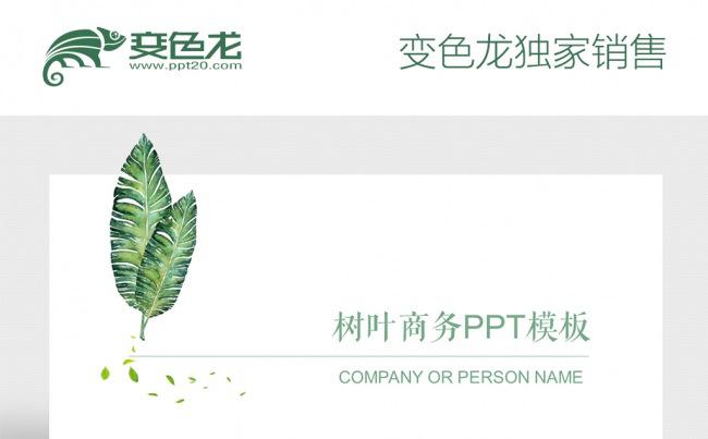 【LY】树叶商务工作总结汇报PPT缩略图