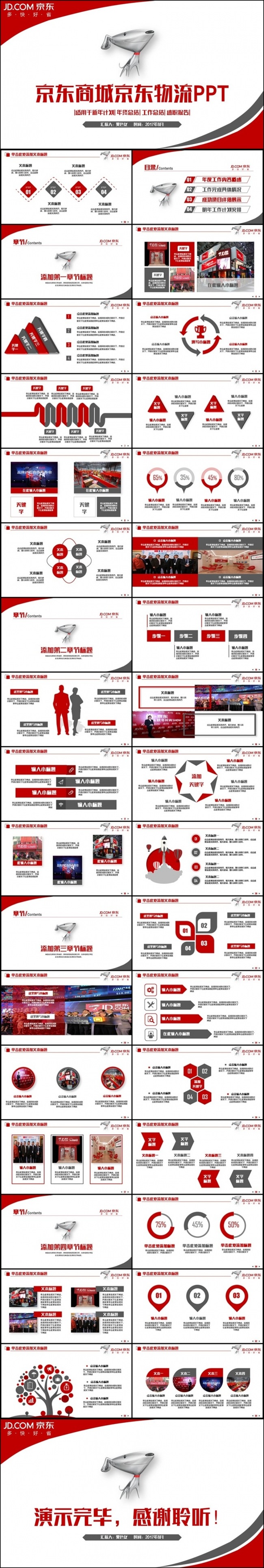 简约时尚京东商城京东物流公司PPT