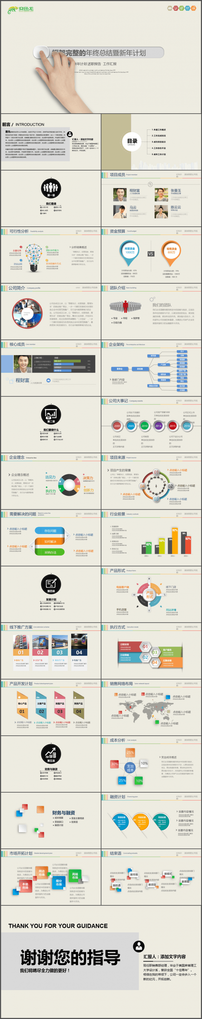 设计圈框架完整的商务年终 总结/商务合作/述职报告/