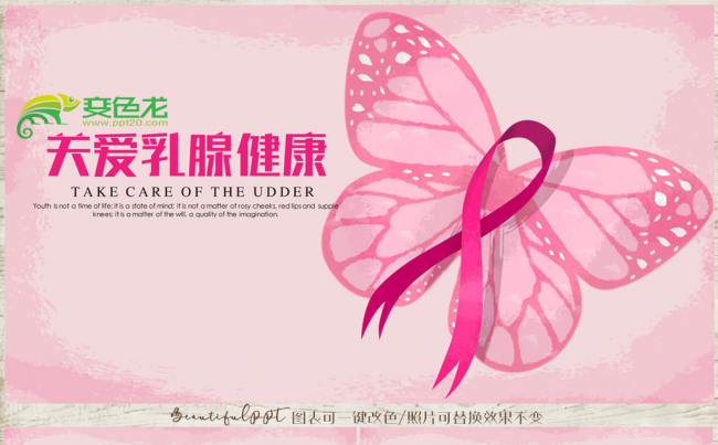 关爱女性健康妇科医疗ppt动态模板缩略图