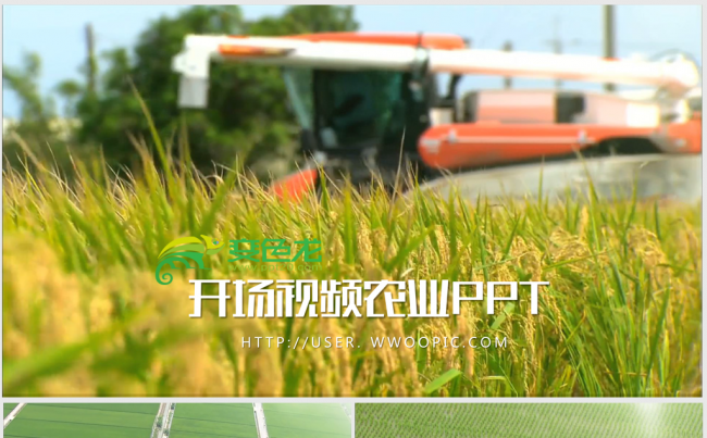 开场视频片头生态农业合作社农业生产PPT模板缩略图