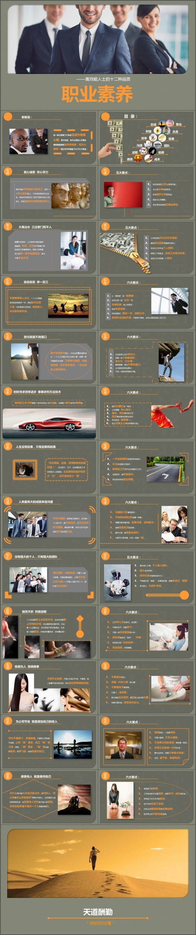 职业素养（高效能人士十二种品质）PPT课件