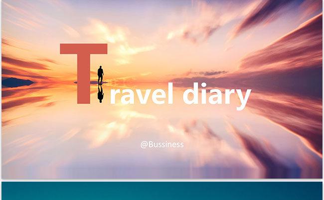 （travel dairy）摄影旅行相册毕业纪念册PPT模板缩略图