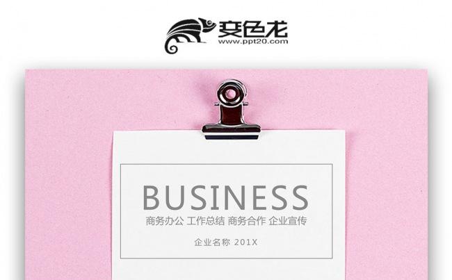 【双鱼座】粉色商务办公小清新 商务计划书 工作计划汇报PPT缩略图