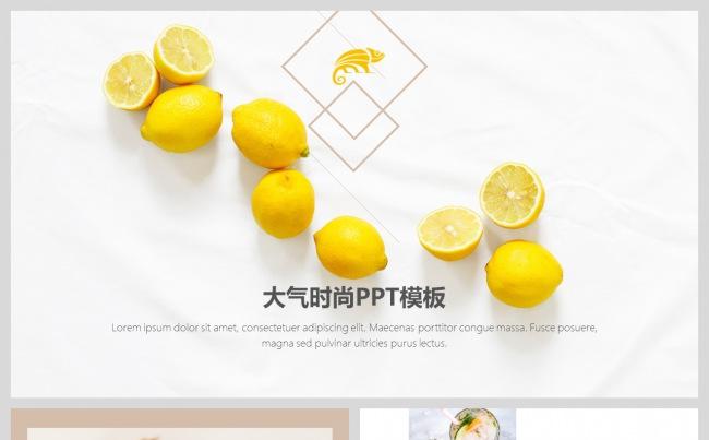 小清新大气简约时尚商务PPT模板缩略图