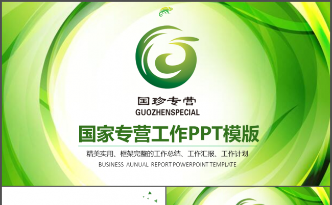 新时代健康产业国珍专营ppt模板缩略图