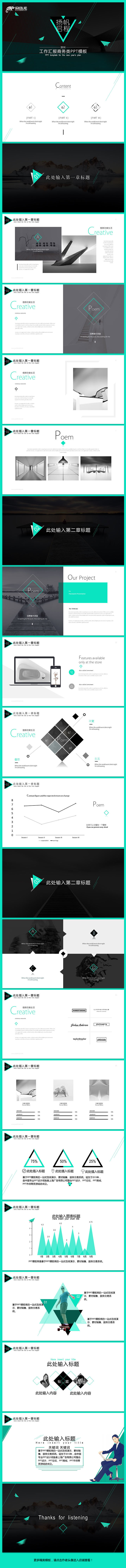 2017商务工作汇报述职报告PPT