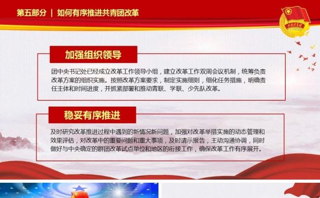 团委共青团学习全面推进从严治团PPT模板缩略图
