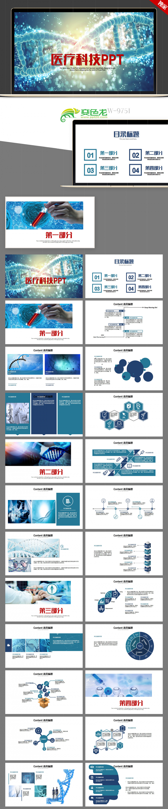 医学医疗基因研究医学会议ppt