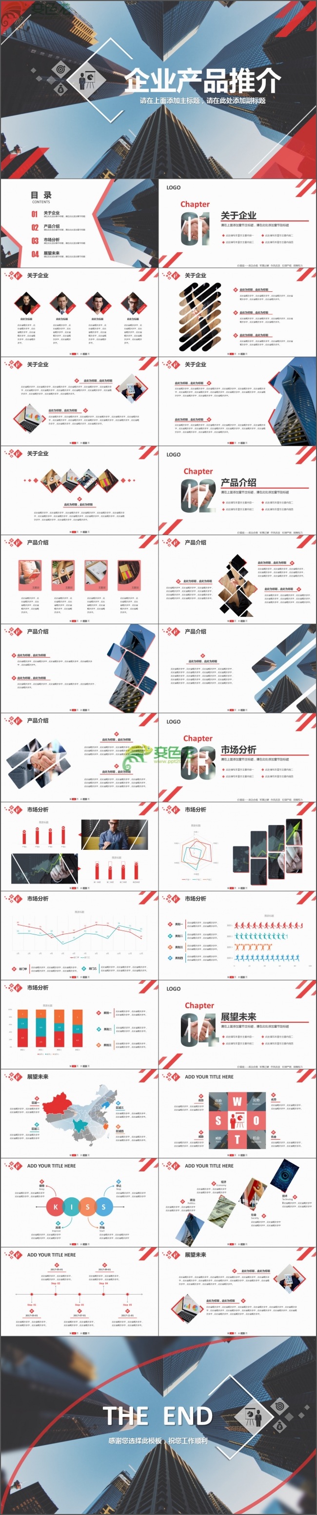 企业产品推介商务ppt模板